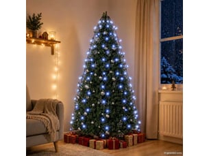 Guirlande lumineuse d'arbre de noël 180 led bleu 180 cm cf62421