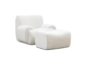 Fauteuil fixe   Tissu blanc