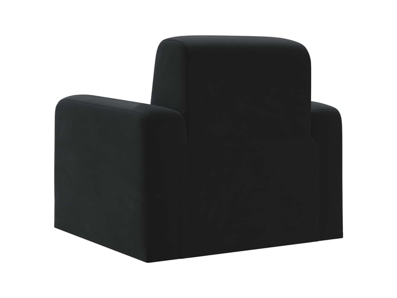  Vidaxl fauteuil noir velours  - Conforama E