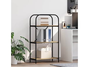 Étagère 3 niveaux, étagère de rangement 60 x 30 x 109 cm bois d'ingénierie shl4699