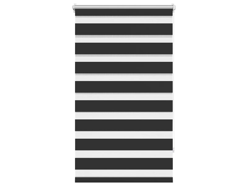  Store vénitien zébré, store de fenêtre 90,9 x 150 cm, largeur du tissu 86,7 cm, noir cf48237  - Conforama A