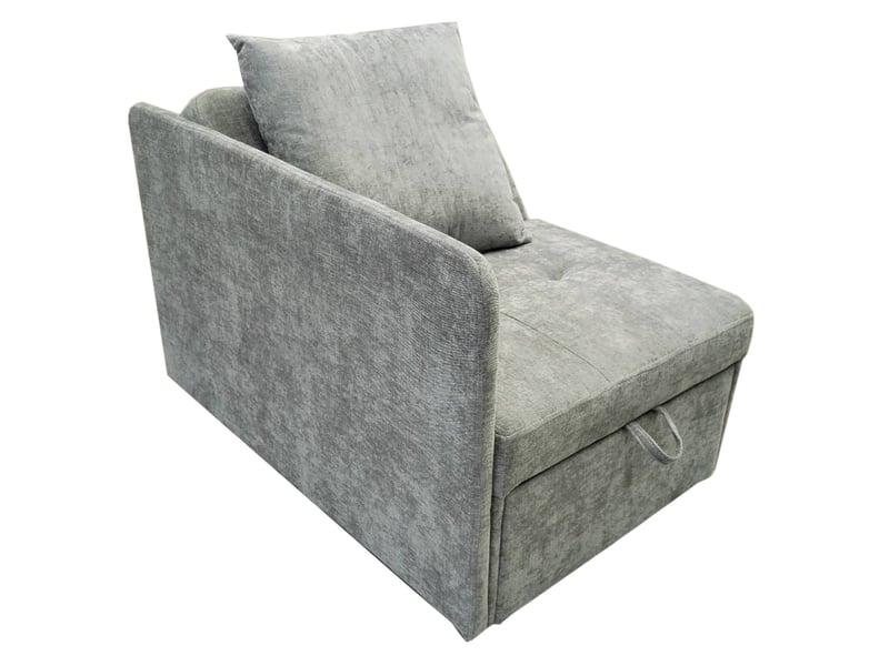  Canapé convertible modenvie 3 en 1 gris en tissu de lin dossier réglable 177 x 68 x 65 cm  - Conforama A