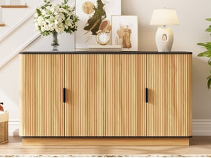 Buffet 4 porte(s) 0 tiroir(s) <strong>BGSRYAO</strong> <strong></strong> - 139 cm coloris marron
