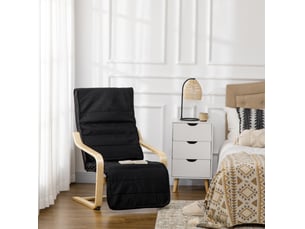 Pouf / repose pied WISHDOR  noir