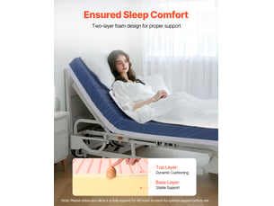 Matelas 200x220 cm VEVOR LSS004 Mousse soutien Ferme épaisseur 15.3 cm