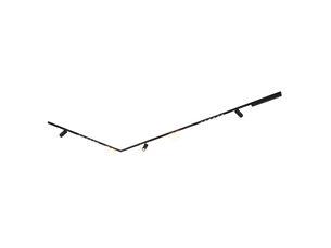Système de rail magnétique noir 3 m 3 spots 2 profilés et 2 boules led 39w - lyne