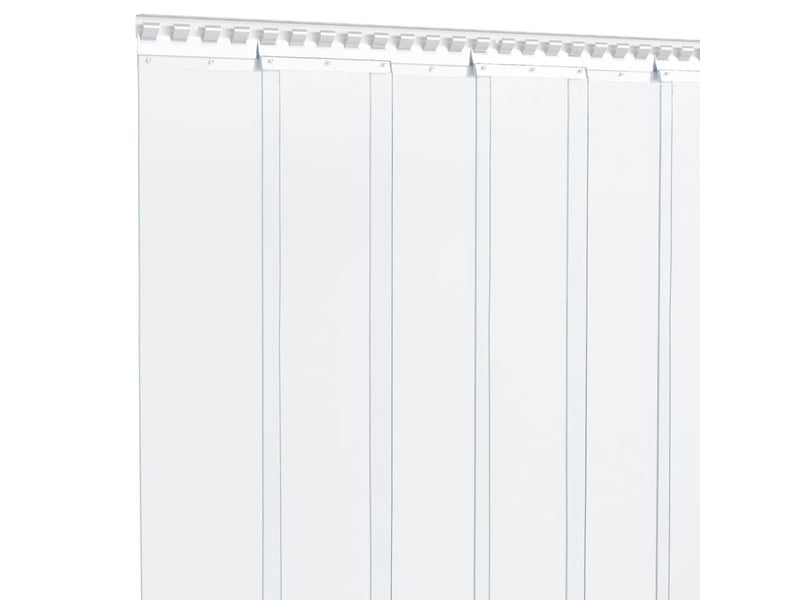  Rideau de porte transparent 200 mmx1,6 mm 10 m pvc cf43626  - Conforama C