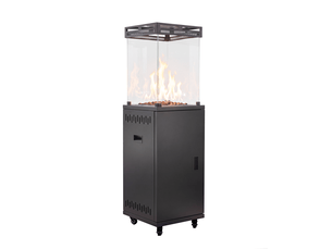 Zmh chauffage de terrasse en métal 13kw chauffage extérieur mobile sur roues pour jardin terrasse et balcon