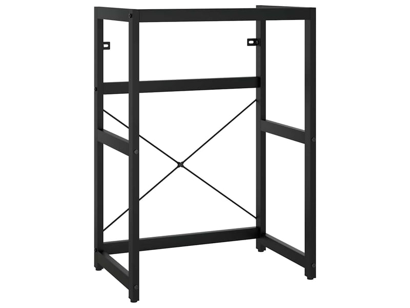  Cadre de lavabo de salle de bain vasque à encastrer noir fer shl9211  - Conforama C