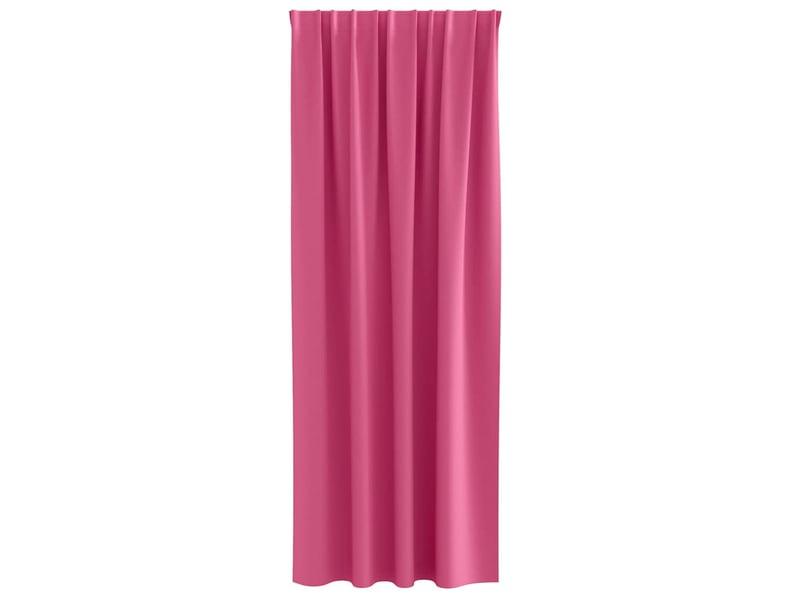 Lot de 2 rideaux occultants, rideaux black-out avec anneaux rose vif 225 x 140 cm cf44759 - Conforama D
