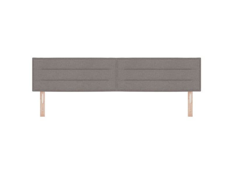  Tête de lit - panneau de tête de lit led avec bandes led taupe 200 cm tissu  - Conforama E