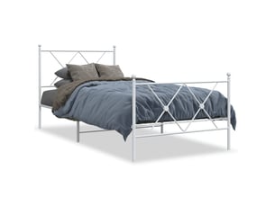 Lit simple 90x200 cm    coloris blanc