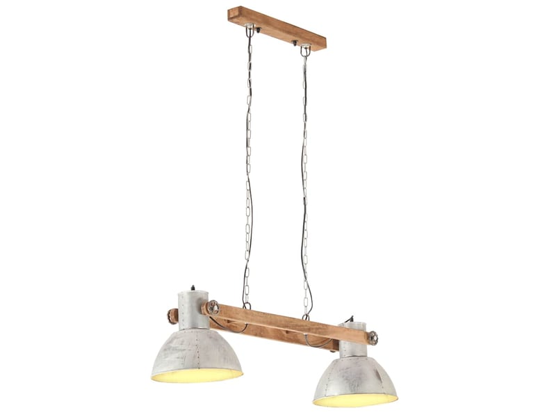  Lampe suspendue, suspension luminaire industrielle 25 w argenté 109 cm e27  - Conforama B