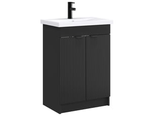 Ensemble de mobilier de salle de bain noir 78.5x37.5x81 cm shl4003