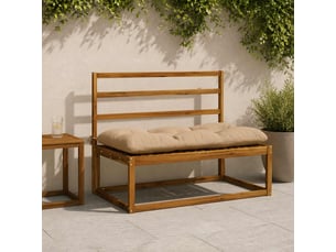 Coussin de banc, coussin d'assise, coussin de canapé vianen 100 % polyester sable 100 x 60 x 12 cm cf53988