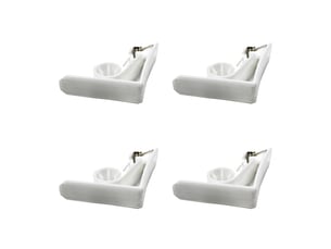 Lot de 4 pinces pour nappe windy ii 6cm blanc