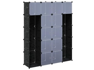 Armoire     <strong></strong> <strong></strong> coloris noir largeur 146 cm