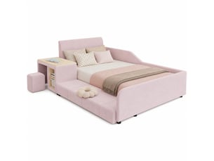 Lit combiné 90x200 cm <strong>MODENVIE</strong>  <strong></strong> coloris rose