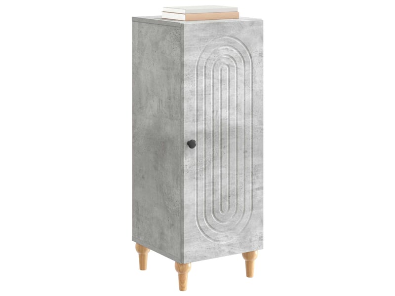 Buffet - bahut - meuble de rangement gris béton 33 x 34,5 x 90 cm bois d'ingénierie  - Conforama C