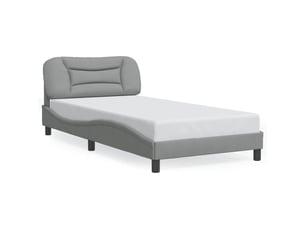 Lit simple 100x200 cm    coloris gris
