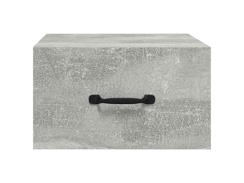  Lot de 2 tables de chevet - cabinet de chevet - table de nuit murales gris béton 35x35x20 cm  - Conforama E