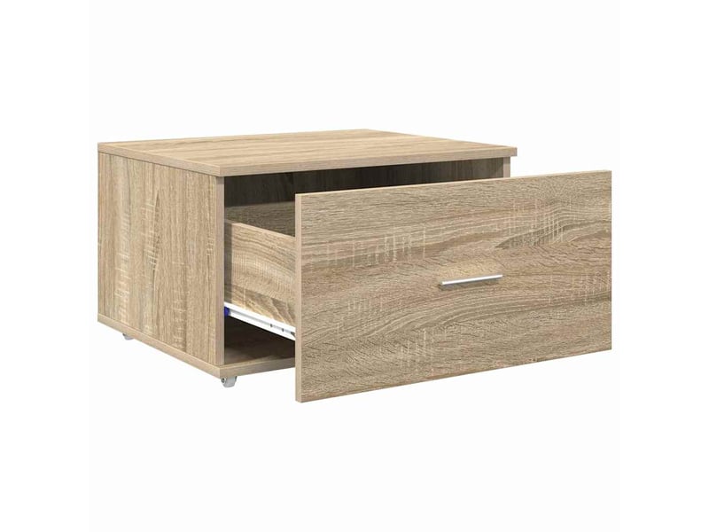  Armoire de rangement bureau, armoire à tiroirs 55 x 45 x 31 cm chêne sonoma  - Conforama E