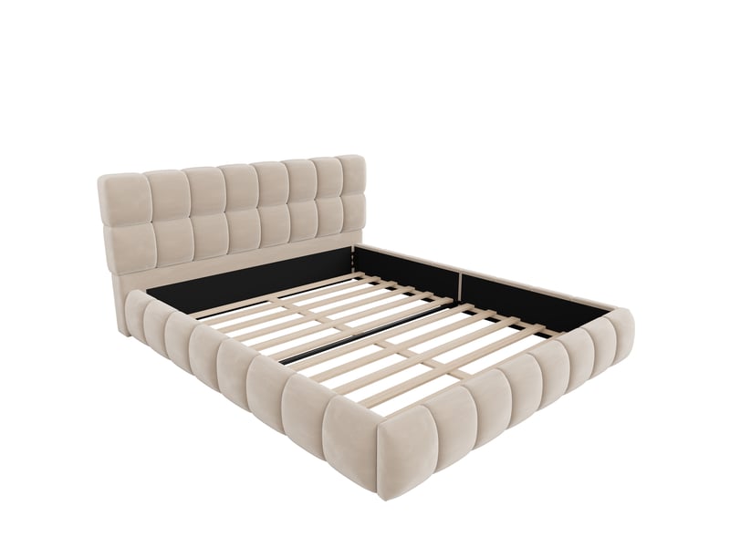  Meuble tv led 180x40x45 cm avec 3 portes, séparation en verre trempé, finition brillante, pour tv jusqu’à 80 pouces, blanc evarich - Conforama E