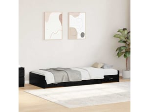 Lit adulte, lit simple, cadre de lit chêne noir 90x200cm bois d'ingénierie cf6147