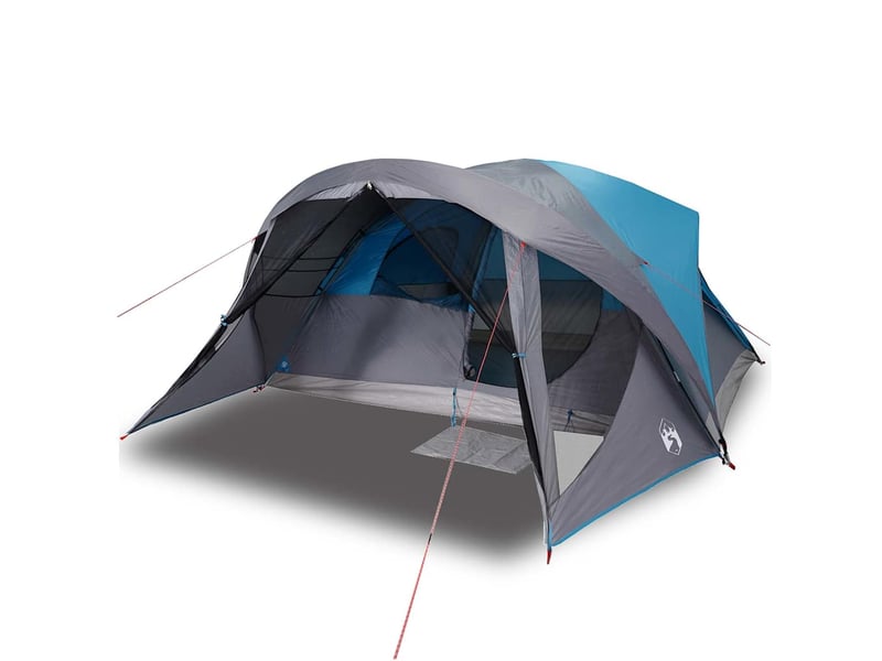  Tente de camping, tente de cabine familiale 6 personnes bleu imperméable shl85653  - Conforama D