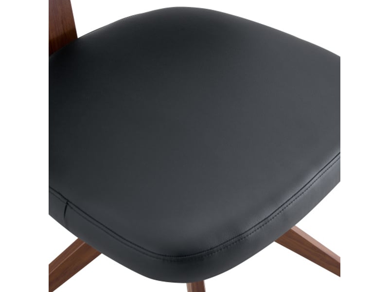  Chaise pivotante moderne à cadre métallique – assise rembourrée, confort 360°, idéale bureau et salon  - Conforama E