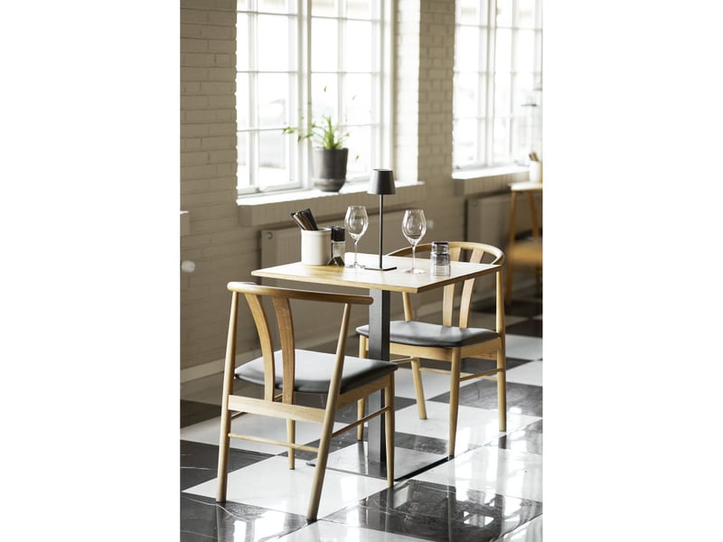 Lido-table de café en chêne massif 70x70x cm  - Conforama B