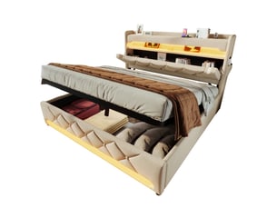 Lit coffre 140x190 cm <strong></strong> <strong>Bliss Lite</strong> coloris beige