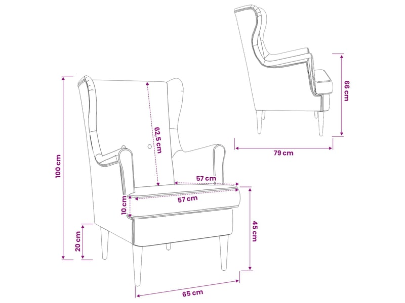 Vidaxl fauteuil crème ares - Conforama C