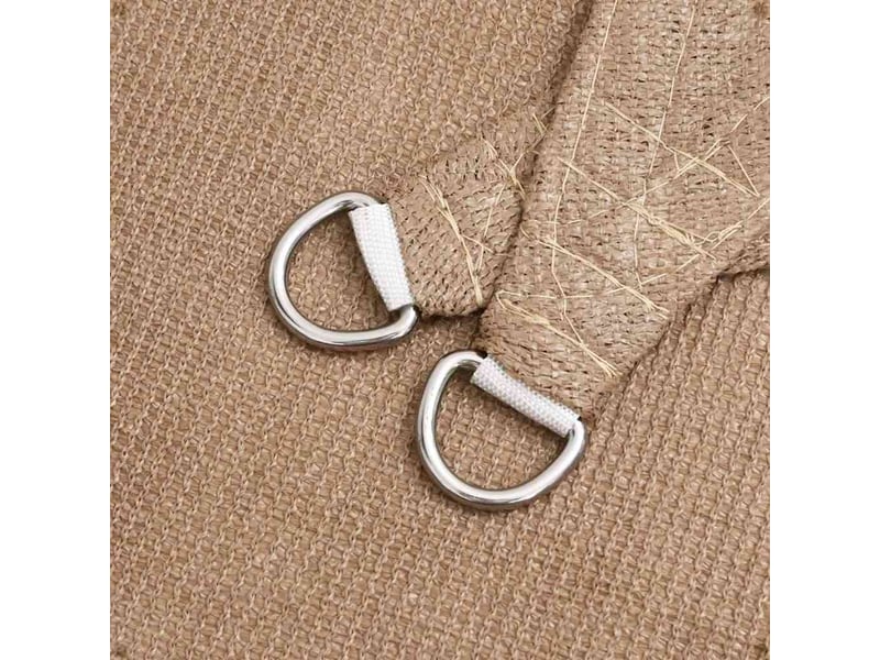  Voile d'ombrage - voile d'ombre - voile parasol 160 gm² taupe 3x5 m pehd  - Conforama E