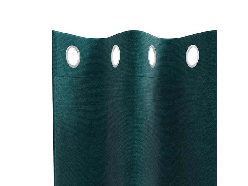 Lot de 2 rideaux, rideaux de fenêtre vert foncé 140 x 260 cm velours cf44133 - Conforama E