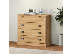 Commode 1 tiroir(s)    <strong></strong> <strong></strong> coloris marron largeur 80 cm