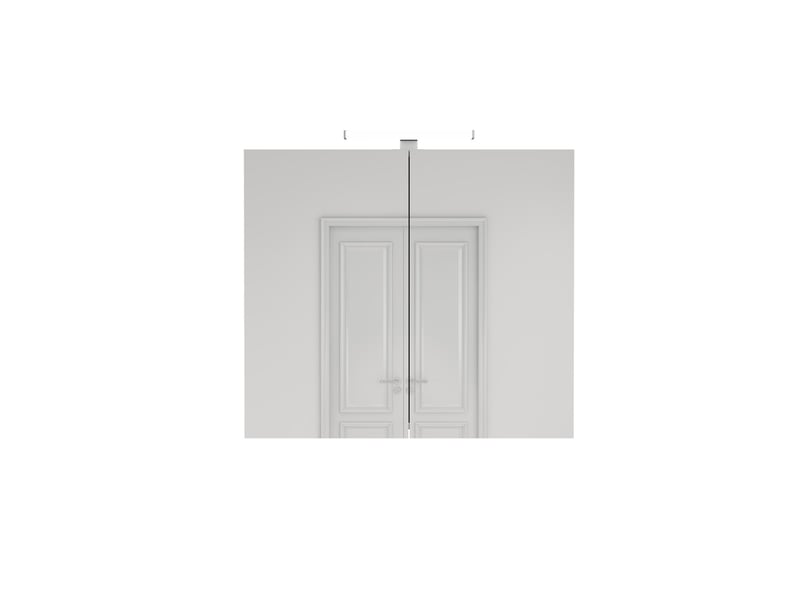 Armoire de toilette murale 2 portes avec miroir led blanc 80 x 16 x 70 cm W3610P371379