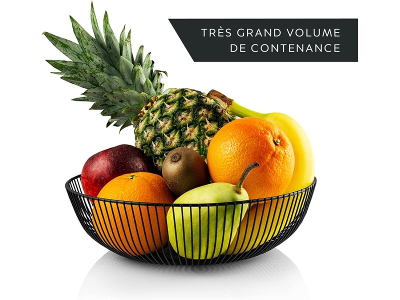 Corbeille à fruits de grande capacité décoration scandinave 28cm - Conforama E