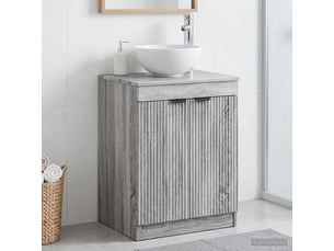 Armoire de salle de bain, meuble de rangement sonoma gris 54x41x70 cm shl3866