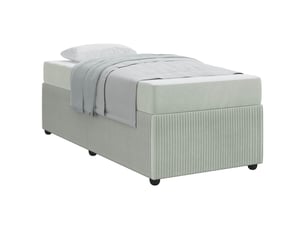 Lit simple 90x200 cm    coloris gris