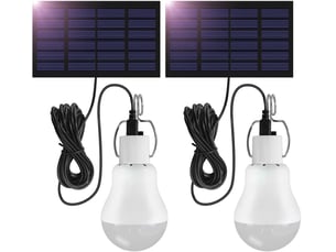 Lampe led extérieure à suspendre 3w avec câble 3m |,ampoule led pour pêche, camping, urgences, jardin, 2 ensembles