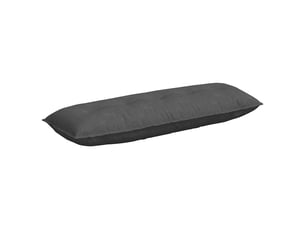 Coussin de dos, coussin de dossier gris foncé 140 x 50 cm tissu en velours côtelé cf54701