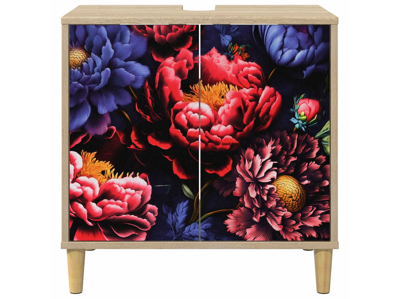  Armoire de salle de bain, meuble de rangement kiel sonoma 60x40x60 cm  - Conforama E