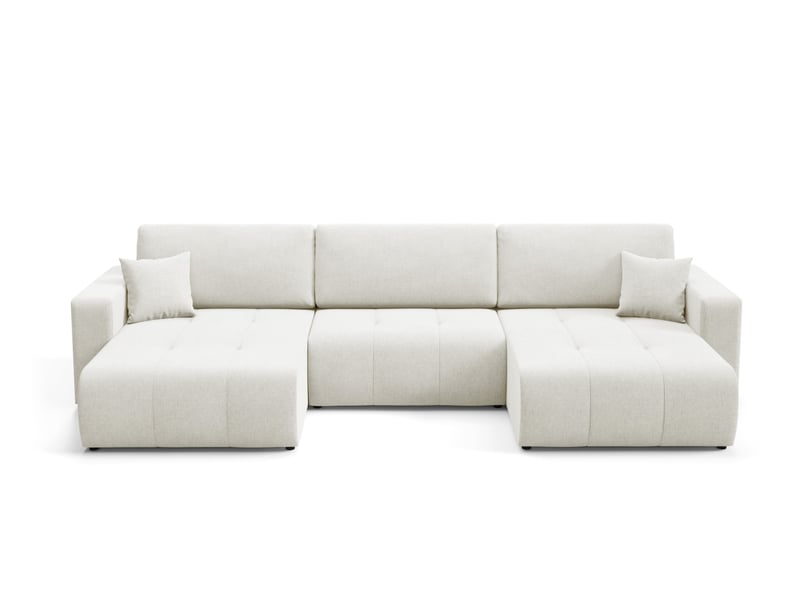  Canapé d'angle convertible molinio u creme  - Conforama B