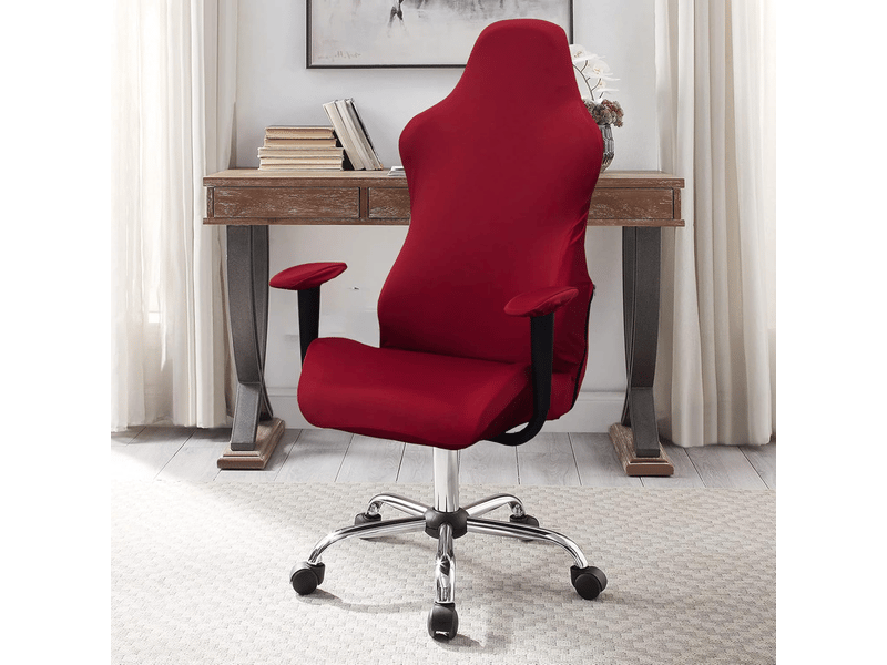  Housse de chaise élastique pour chaise esports, housse de protection pour chaise de jeu rouge  - Conforama B