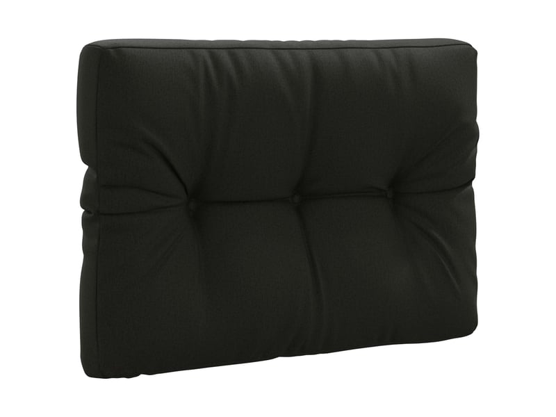  Coussin de dossier de palette, coussin de dos vianen 100 % polyester noir cf55166  - Conforama A
