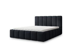 Lit coffre 180x200 cm <strong>MASSENO</strong> <strong></strong> coloris noir