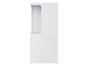 Armoire 1 porte 4 tiroirs avec penderie ouverte 70 x 40 x 170 cm