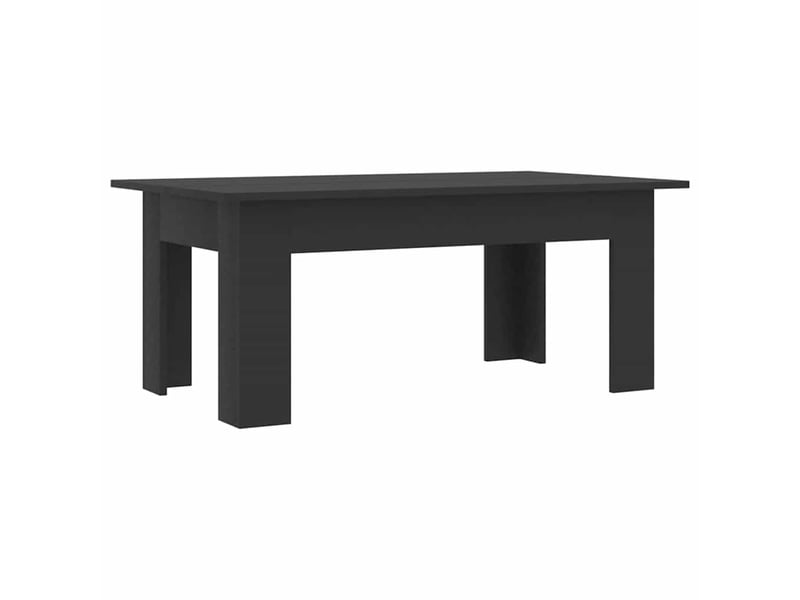  Table basse - table de salon - table à thé noir 100x60x42 cm bois d’ingénierie  - Conforama A