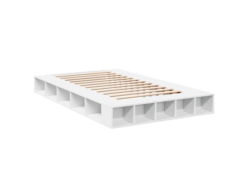  Lit double- lit adulte -  cadre de lit sans matelas blanc 135x190 cm  - Conforama B